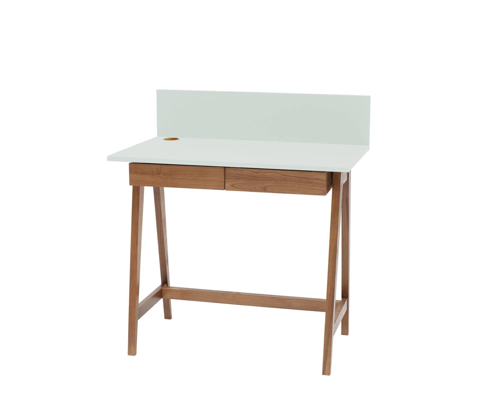 Luka bureau - Vluchtige munt - Eiken Poten - Met lades - 85x75x50cm