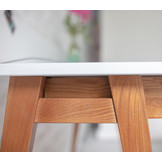 Luka bureau - Vluchtige munt - Eiken Poten - Met lades - 85x75x50cm