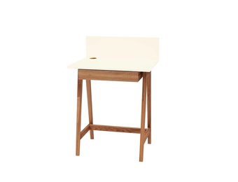 Luka bureau krijtwit eiken poten | 1 lade | 65x50x75cm