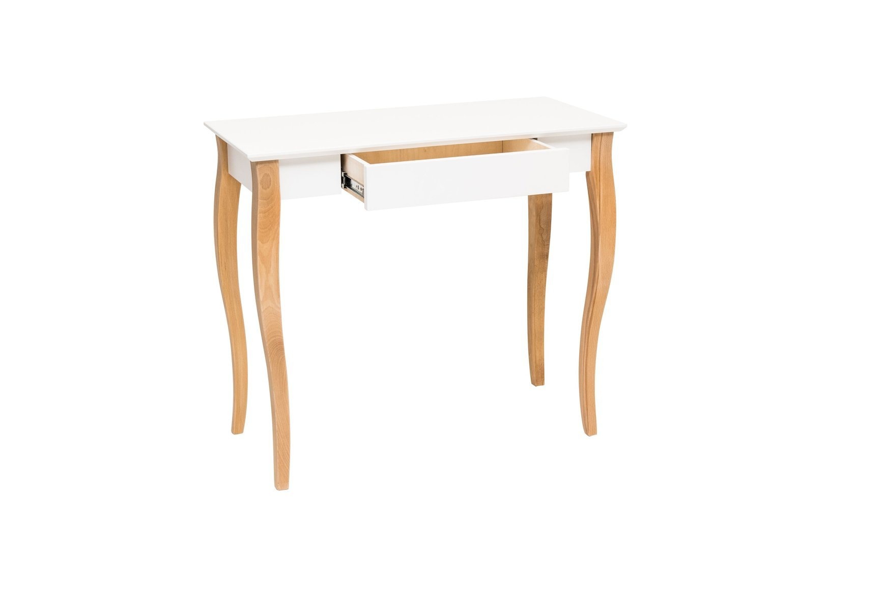 Lillo wit bureau, beukenhouten poten, FSC-gecertificeerd