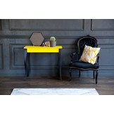 Lillo Schrijftafel - Beukenhout & gelakt MDF, zwart poten, 1 lade