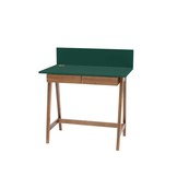 Luka bureau in zeegroen met eiken poten - 85x50x75cm