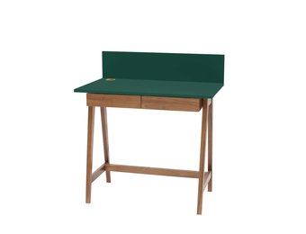 Luka bureau in zeegroen met eiken poten - 85x50x75cm