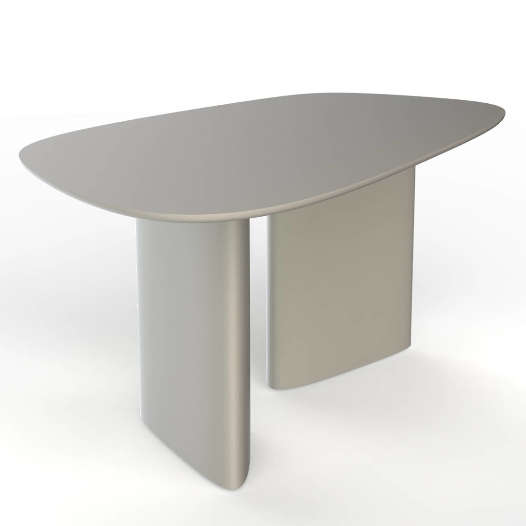 LIM Eettafel - 180x100x75cm - Wit - MDF, essenhout & fineer - FSC100% & FSCMIX gecertificeerd.