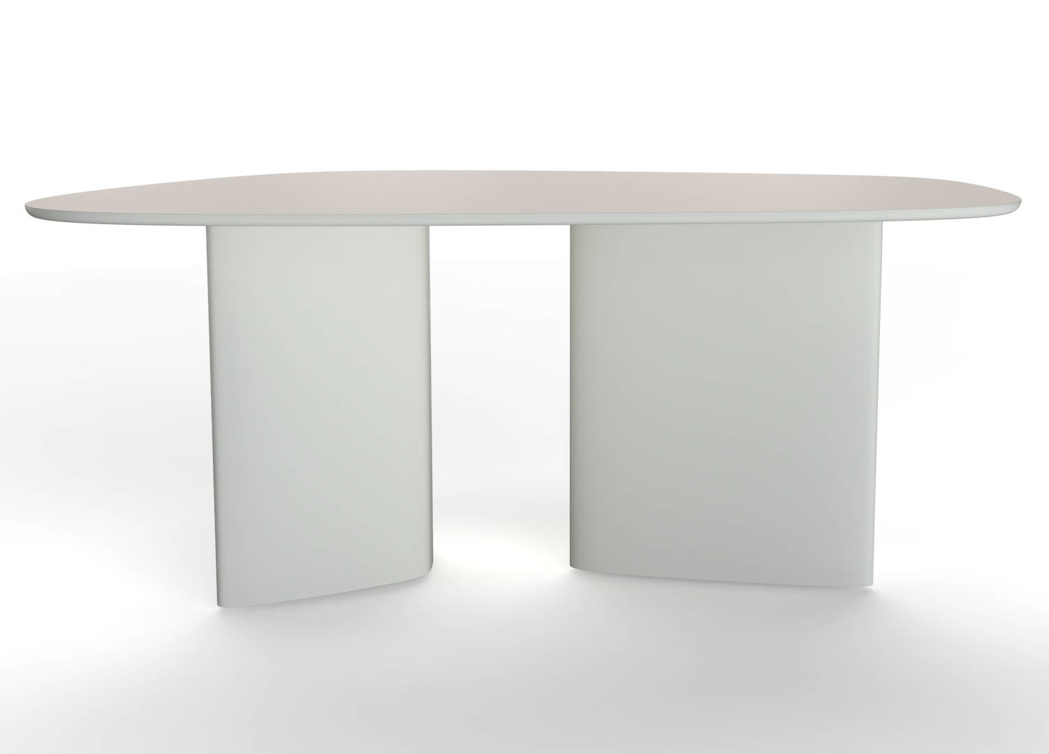 LIM Eettafel - 180x100x75cm - Wit - MDF, essenhout & fineer - FSC100% & FSCMIX gecertificeerd.