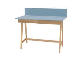 Luka Bureau met Essenhouten Poten - Zachtblauw - FSCMIX Gecertificeerd