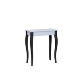 Lillo Schrijftafel - Lichtgrijs - 65cm breed - 1 lade - Zwartepoten