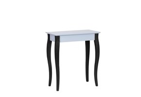 Lillo Schrijftafel - Lichtgrijs - 65cm breed - 1 lade - Zwartepoten
