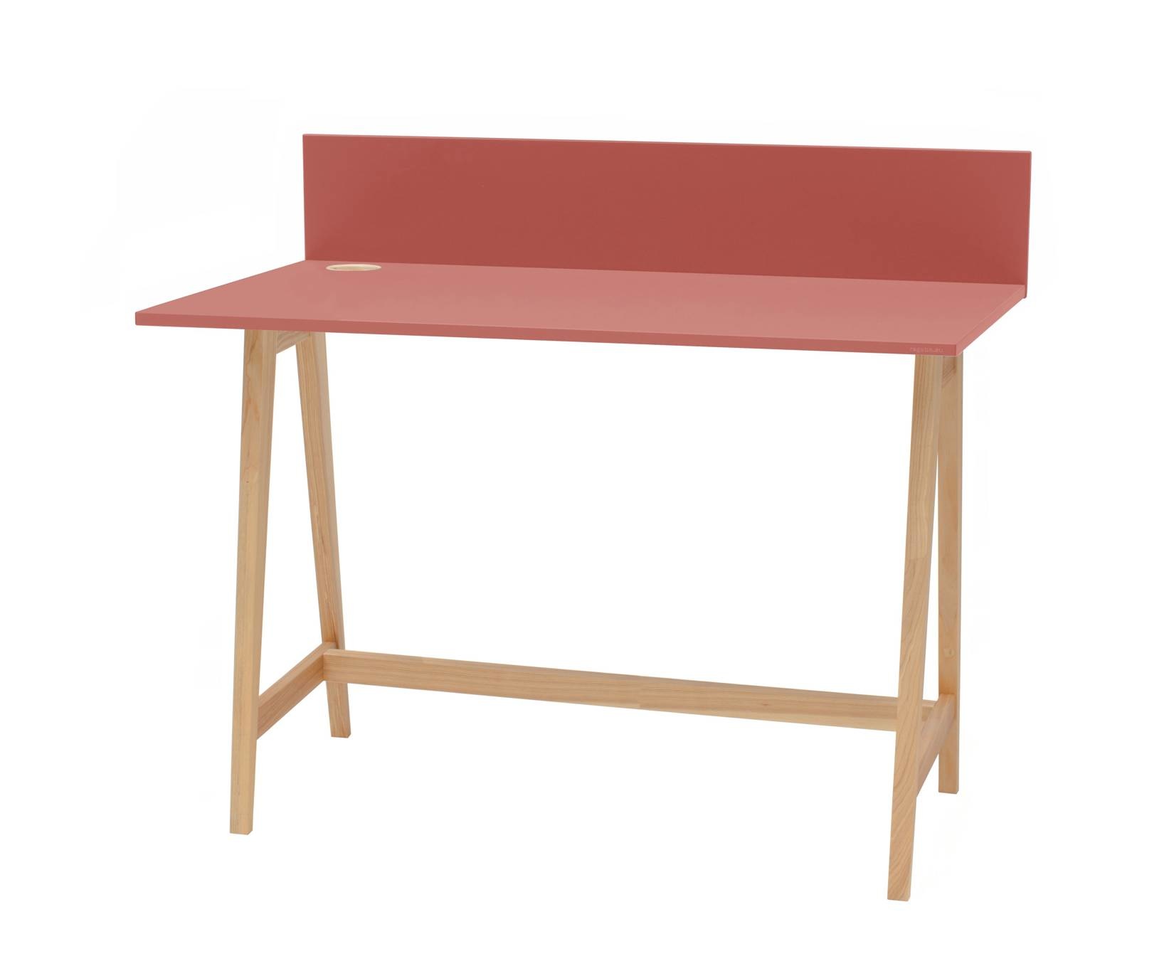 Luka Bureau | Antiek Roze | 110cm Breedte | Essenhout Poten