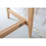 Luka antiek roze bureau met essenhouten poten - 75x50x94 cm