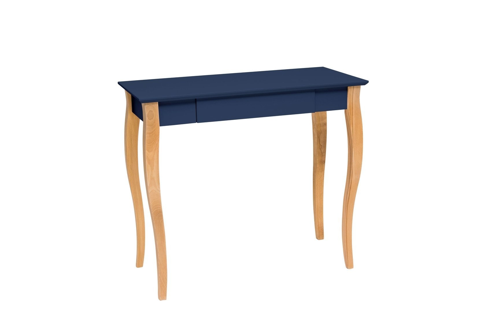 Lillo Schrijftafel marineblauw | 85cm breed | Beukenhouten poten | FSC-gecertificeerd