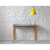 Lillo Schrijftafel marineblauw | 85cm breed | Beukenhouten poten | FSC-gecertificeerd