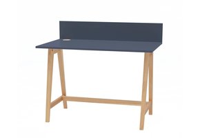 Luka bureau - 110cm breed - Grafiet - Essenhout poten