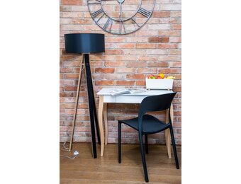 Lillo Wit Bureau - Beukenhout Poten - 1 Lade - 65cm Breedte