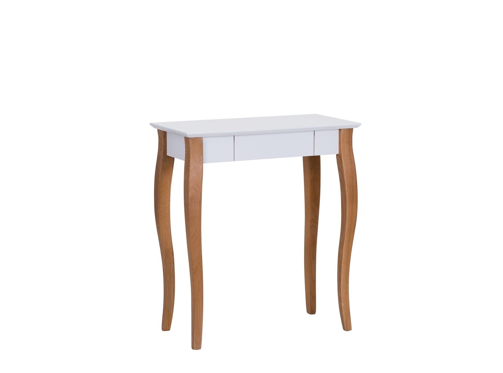 Lillo Wit Bureau - Beukenhout Poten - 1 Lade - 65cm Breedte