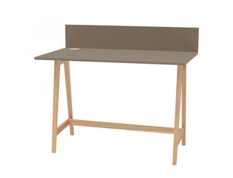 Luka bureau - beverbruin - essenhouten poten - 110cm breedte