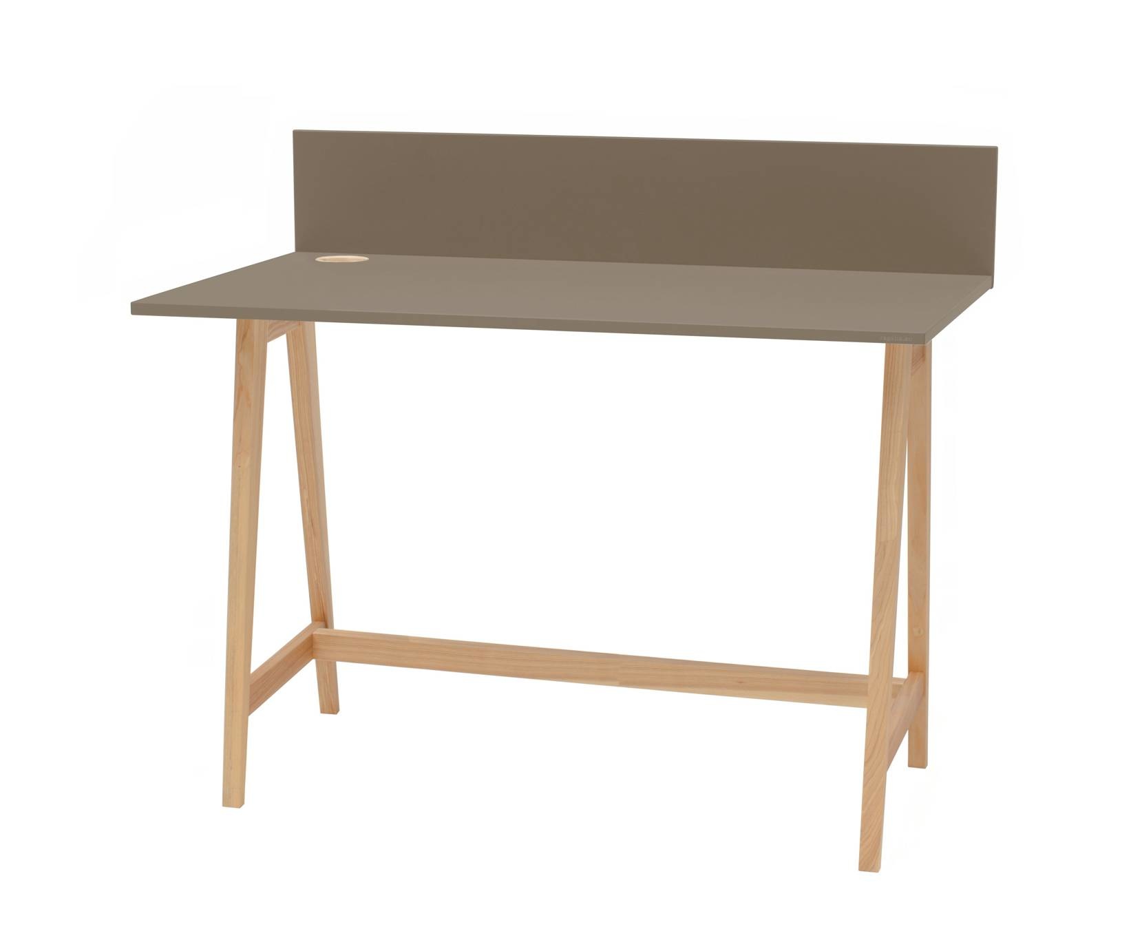 Luka bureau - beverbruin - essenhouten poten - 110cm breedte