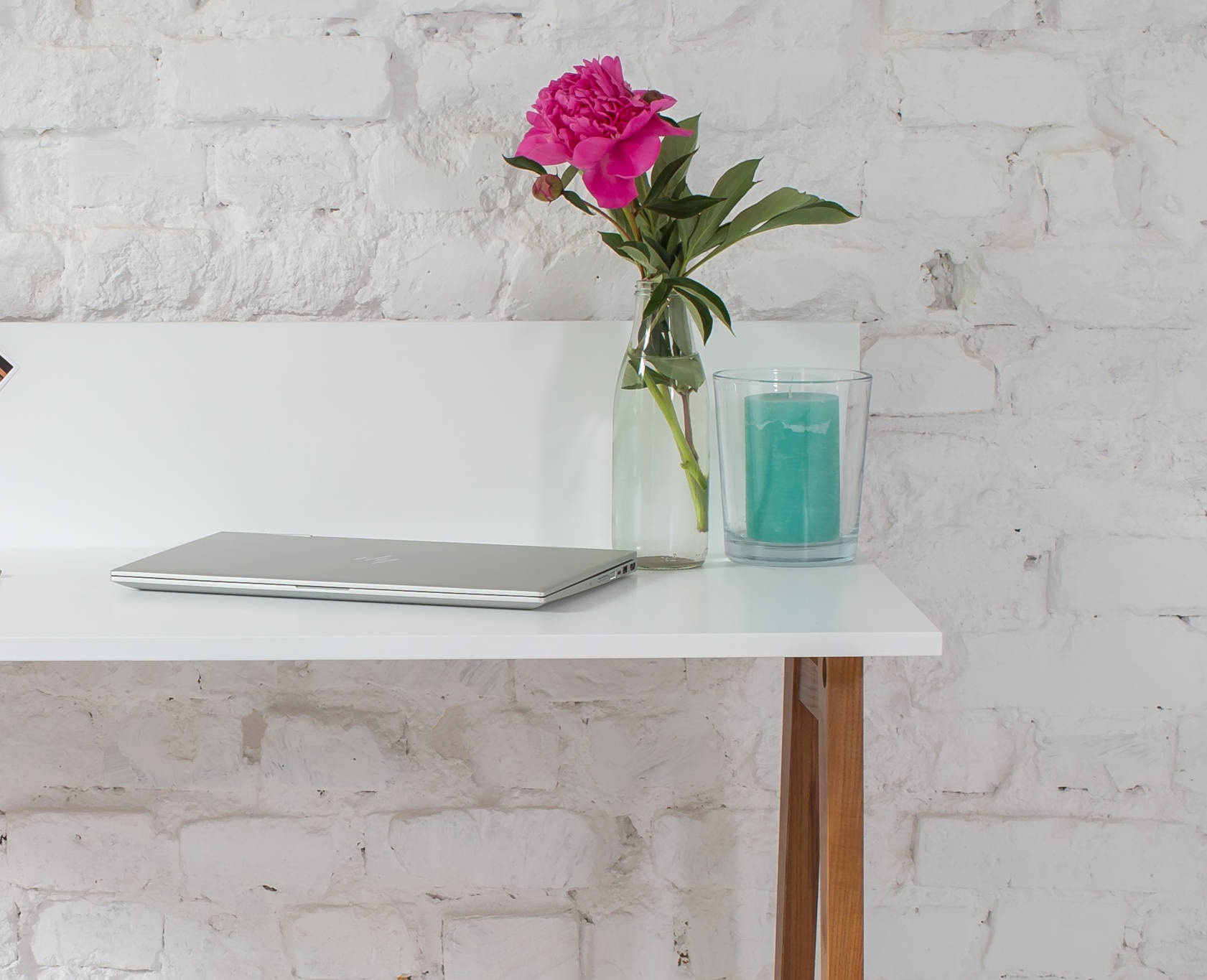 Luka Bureau | Eiken Poten | Vluchtige Munt | 110cm Breedte