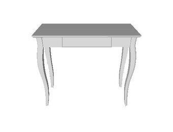 Lillo Schrijftafel | Beukenhout en Wit Gelakt MDF | FSC Gecertificeerd