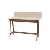 Luka Bureau | Bruin Beige | Eiken Poten | Inclusief Lades