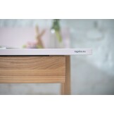 Luka Grafiet Bureau | 110cm Breed met Essenhouten Poten & Lade