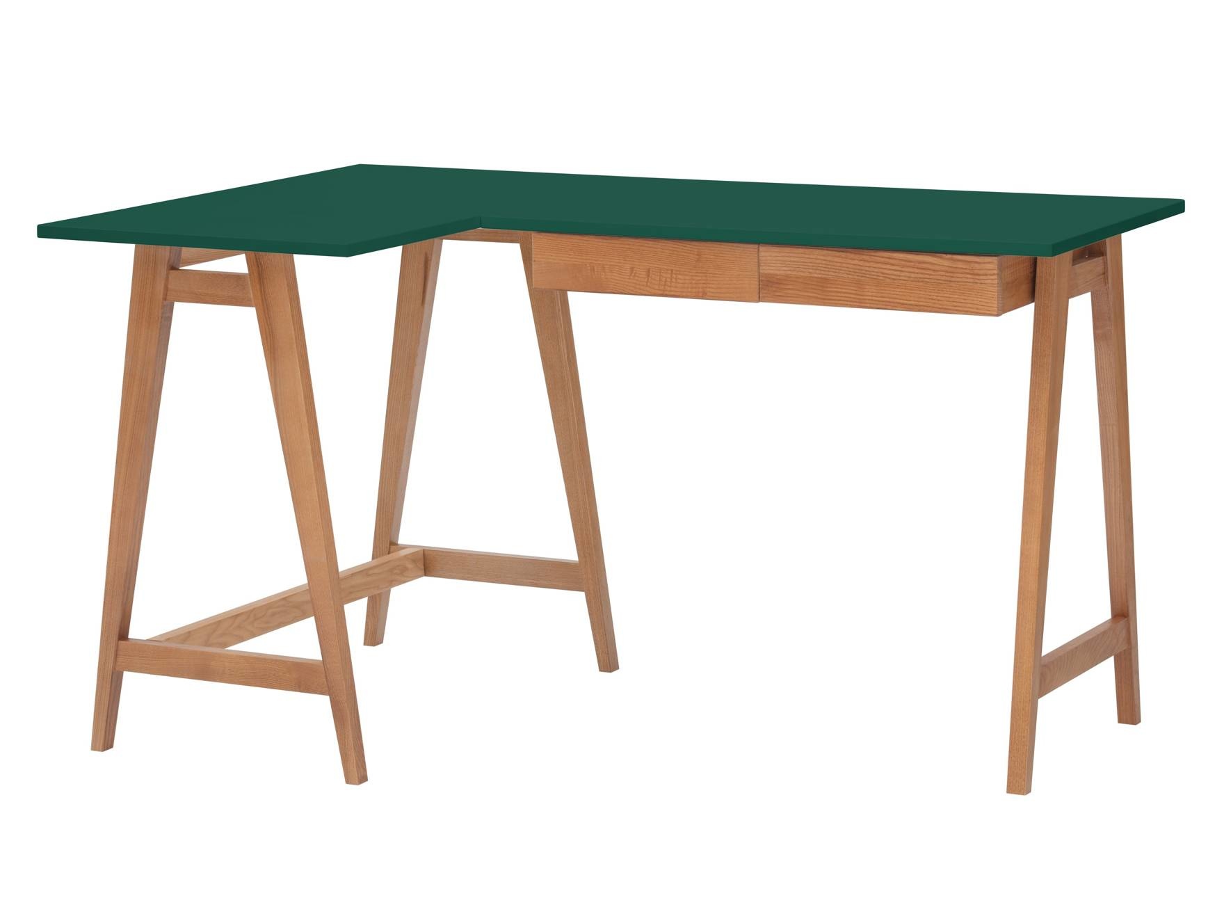 Luka Hoekbureau Zeegroen 135x85x75 cm - FSC100% & FSCMIX gecertificeerd