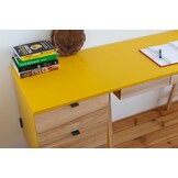 Luka Opbergkast in Grafiet | Essenhout & MDF | FSC100% | 3 Soft-Close lades