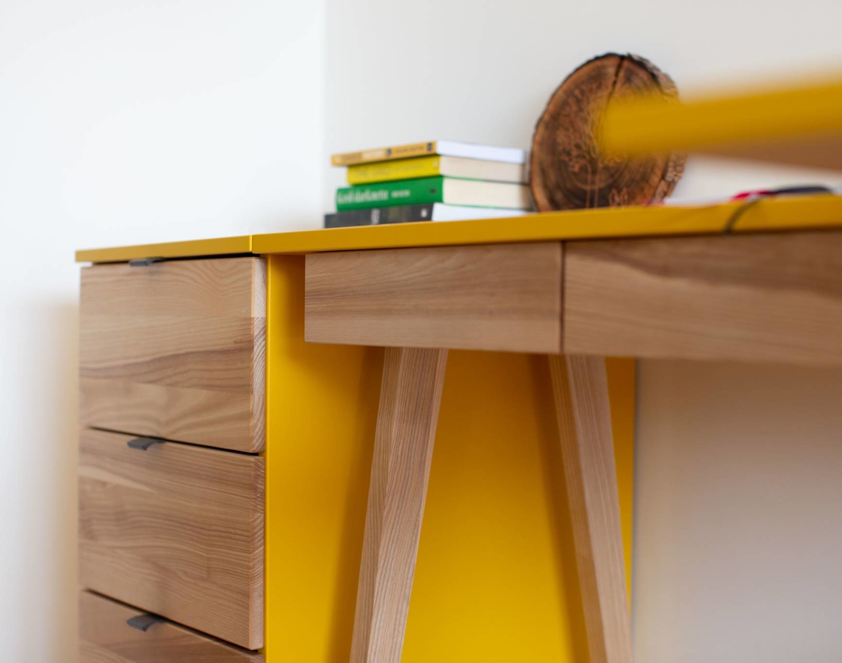 Luka Opbergkast in Grafiet | Essenhout & MDF | FSC100% | 3 Soft-Close lades