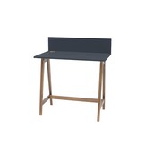 Luka Grafiet Bureau | 85cm breedte | Eiken poten