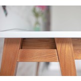 Luka Hoekbureau - Rechts - Essenhout & MDF - Vluchtige Munt