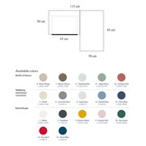 Luka Hoekbureau - Krijtwit - 115x85 cm - Eiken Poten - Met Lade