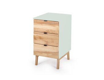 Luka Opbergkast in Vluchtige Munt - FSC Gecertificeerd met 3 Laden