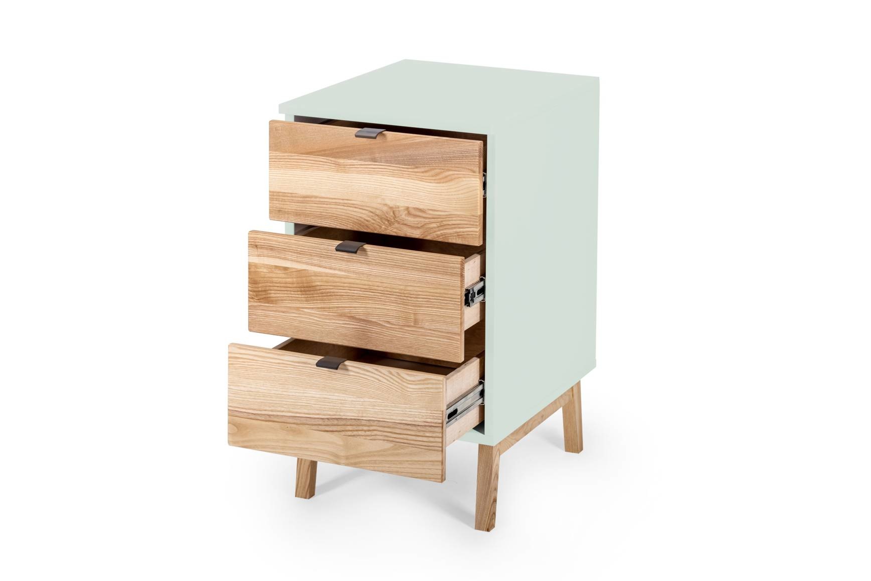 Luka Opbergkast in Vluchtige Munt - FSC Gecertificeerd met 3 Laden