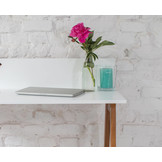 Luka eiken bureau - 85cm breedte, beverbruin