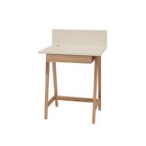 Luka Essenhouten Bureau | Bruin Beige | Met Lade | FSCMIX Gecertificeerd
