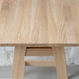 Luka L-vormig bureau - Links, 115x85cm, Essen poten, FSC100%