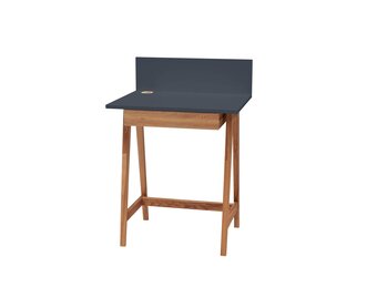 Luka Essenhout Bureau, Grafiet, Eiken Poten - FSC Gecertificeerd