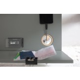 Luka krijtwit Bureau - Houten poten - 110cm x 75cm x 50cm - 2 laden - FSCMIX gecertificeerd