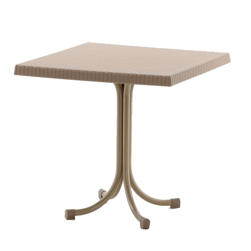 Garden Line - tuintafel - 80x80x73 cm - cappuccino