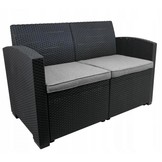 Garden Line - tuinset - loungeset - met kussens - zwart