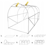 Gardenline - kweekkas - frame - kader - 3 segmenten - 2x3x2 m