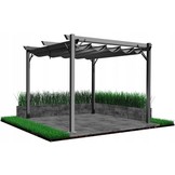 Garden Line - pergola zonwering - 300x300x230 cm - grijs