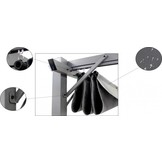 Garden Line - pergola zonwering - 300x300x230 cm - grijs