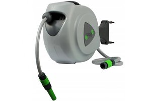 Gardenline - tuinslang haspel - slanghaspel - 15 m - grijs