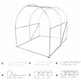 Gardenline - kweekkas - frame - kader - 2 segmenten - 2x2x2 m