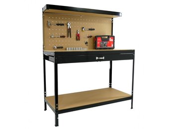 Garden Line - werkbank - met achterwand & lade - 119x50x149,5cm