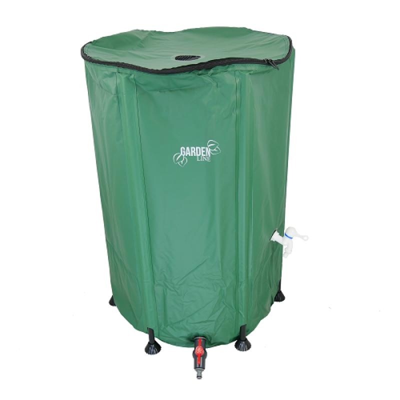 Gardenline - regen ton - opvouwbaar - 250 liter - 60x88 cm