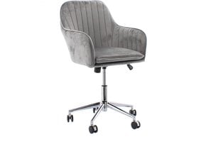 Bureau stoel - kantelbaar - 58x61,5x84-96 cm - grijs