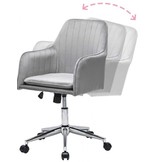 Bureau stoel - kantelbaar - 58x61,5x84-96 cm - grijs