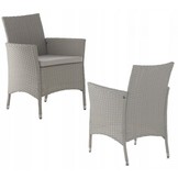 Garden Line - tuinset - 8 personen - rattan - grijs